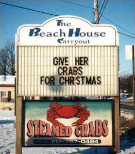 Giver Her Crabs for Christmas